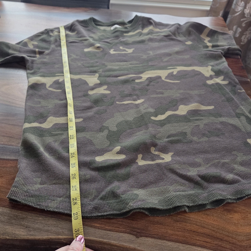 Camo Thermal XL Mossimo Supply Co. Athletic Fit Green Tan Brown - Picture 5 of 5